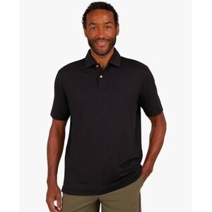 Chaps Mens Everyday Performance Polo Golf Shirt Jet Black Size Medium‎ New